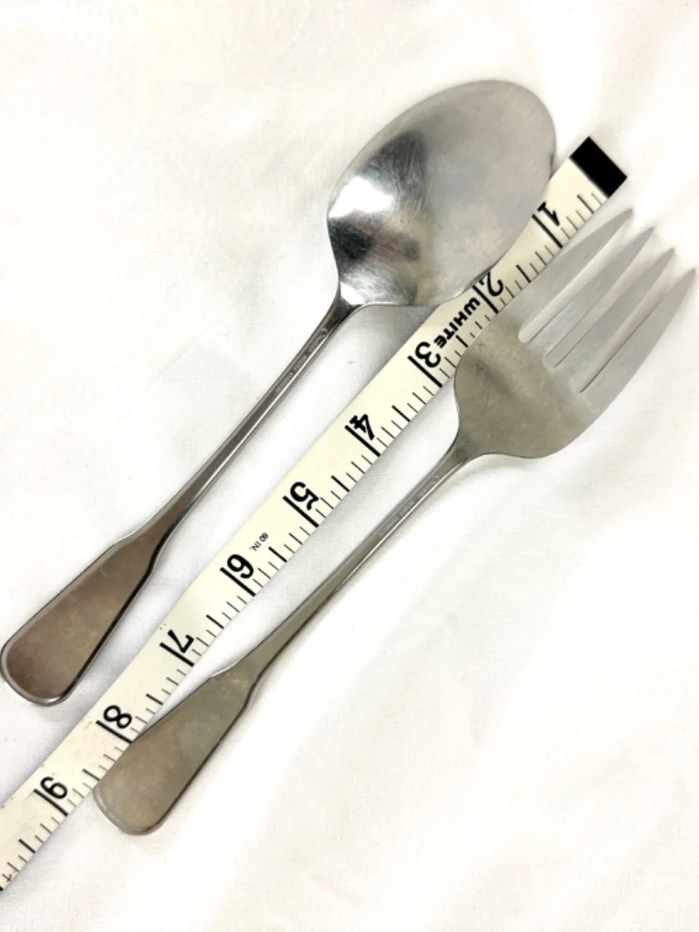 Vintage Oneida Independence Deluxe Stainless Serving Spoon and Meat Fork